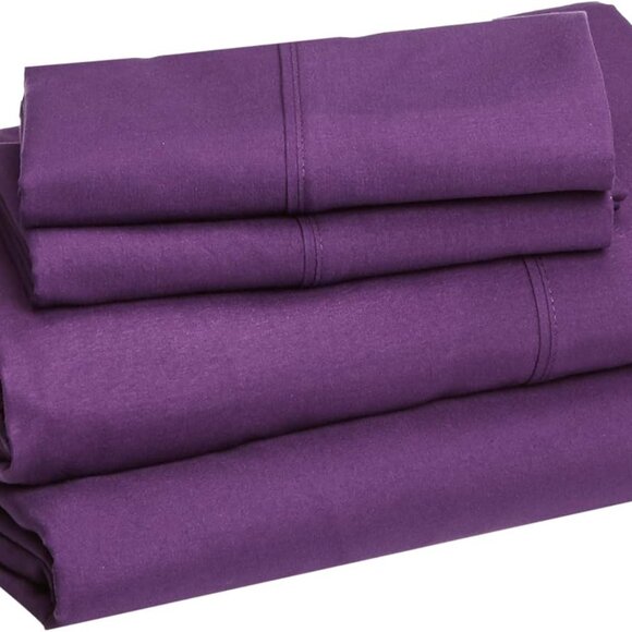 Lightweight Super Soft Easy Care Microfiber 4-Piece Bed Sheet Set/ALL Sizes - Picture 10 of 16